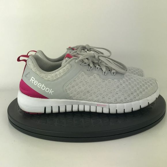 Reebok Zrated Gray/Pink Athletic Running Shoes BS7523 Women's Size 6.5 - Picture 4 of 12